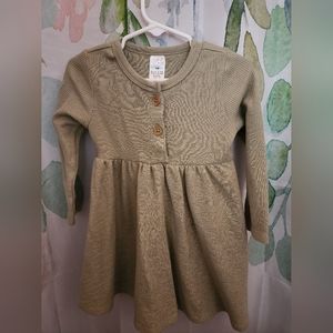 Baby girls Modern Moments 24 mo green thermal dress and bloomers